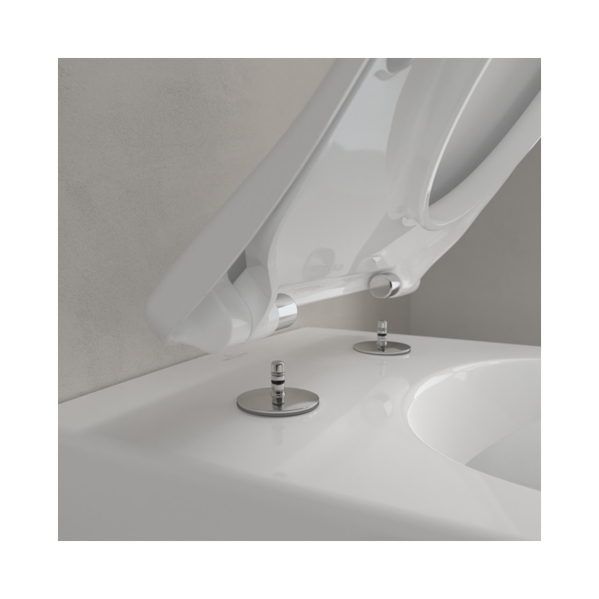 Villeroy & Boch 5614R201 - WC suspendu avec abattant SoftClose SUBWAY 2.0 céramique/blanc