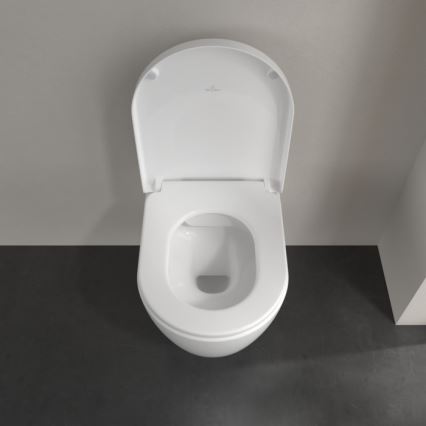 Villeroy & Boch 5656HR01 - WC suspendu avec abattant SoftClose AVENTO céramique/blanc