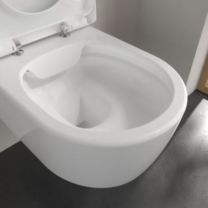 Villeroy & Boch 5656HR01 - WC suspendu avec abattant SoftClose AVENTO céramique/blanc