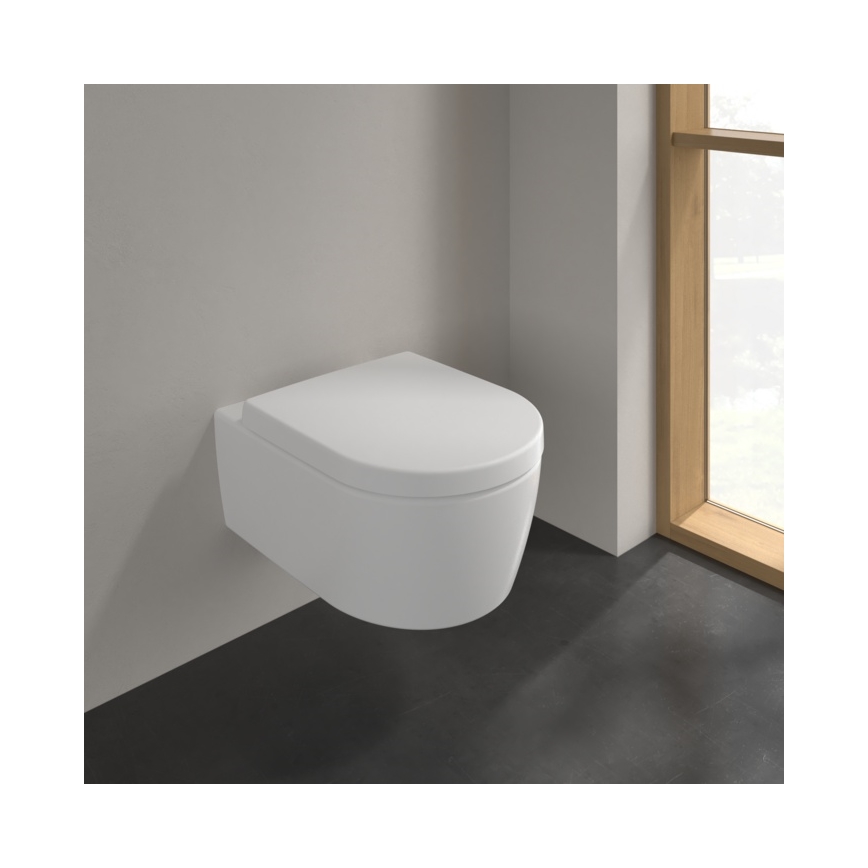 Villeroy & Boch 5656HRRW - Hangend toilet met SoftClose-zitting AVENTO keramiek/wit