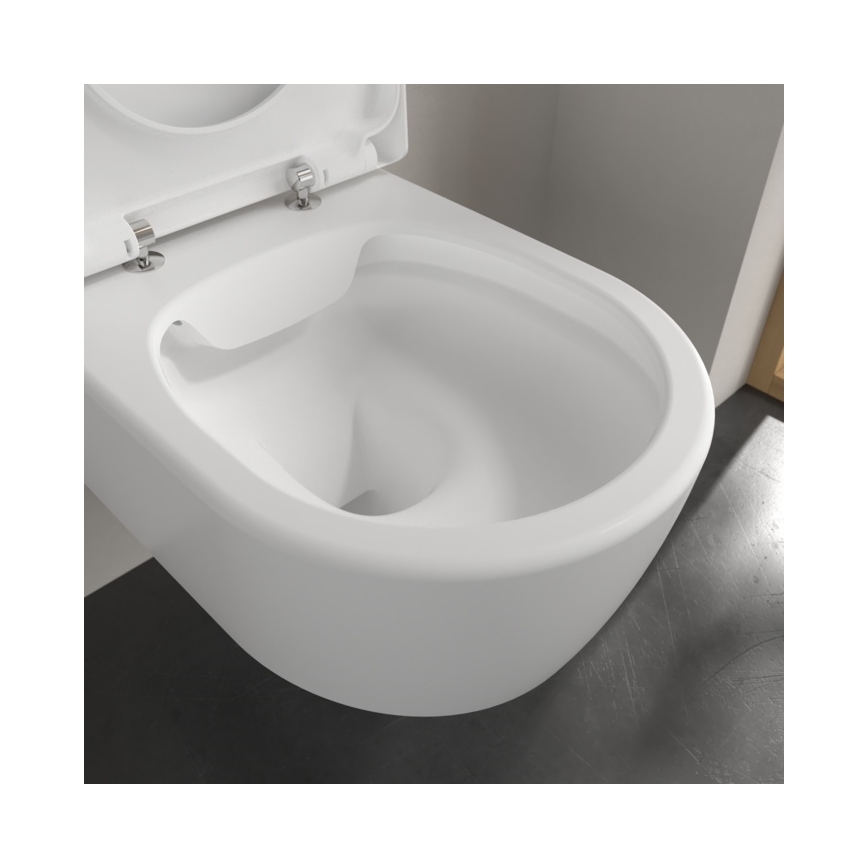 Villeroy & Boch 5656HRRW - Hangend toilet met SoftClose-zitting AVENTO keramiek/wit