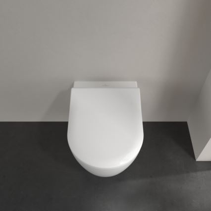 Villeroy & Boch 5656RS01 - WC suspendu avec abattant SoftClose AVENTO en céramique/blanc