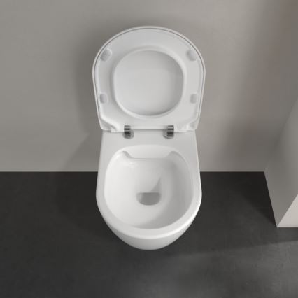 Villeroy & Boch 5656RS01 - WC suspendu avec abattant SoftClose AVENTO en céramique/blanc