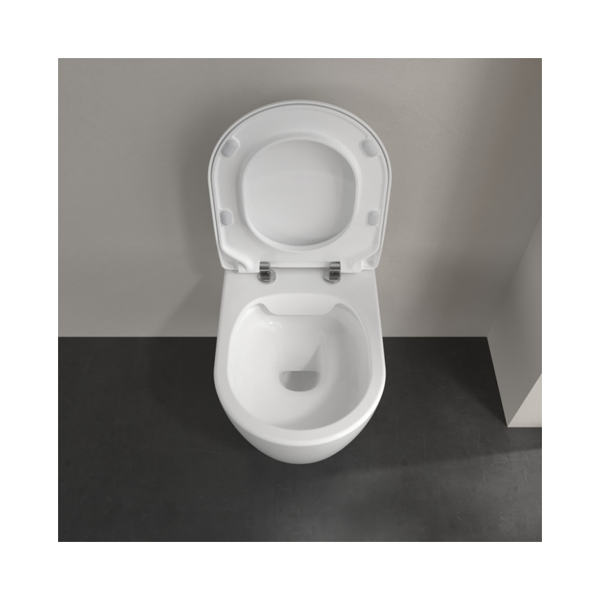 Villeroy & Boch 5656RSR1 - WC suspendu AVENTO avec abattant SoftClose, céramique/blanc