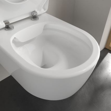 Villeroy & Boch 5656RSR1 - WC suspendu AVENTO avec abattant SoftClose, céramique/blanc