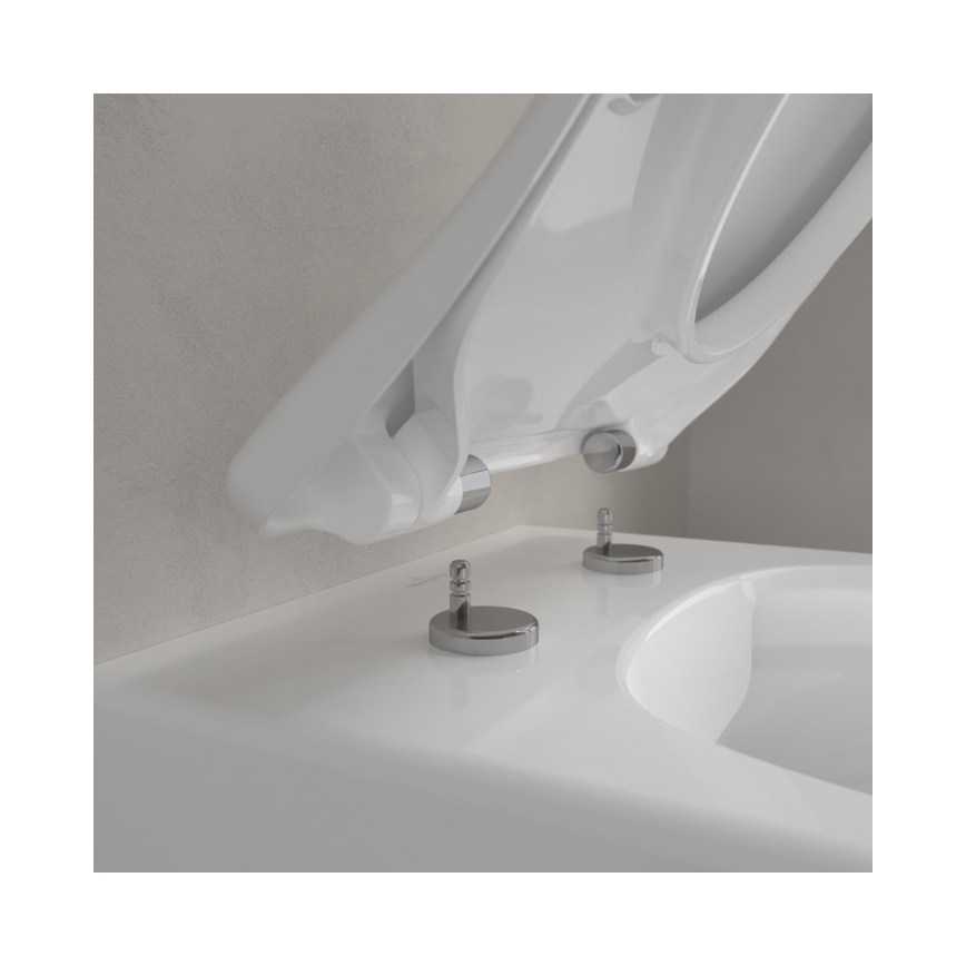 Villeroy & Boch 5656RSR1 - WC suspendu AVENTO avec abattant SoftClose, céramique/blanc