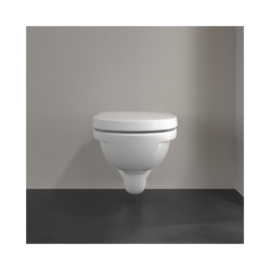 Villeroy & Boch 5660H101 - Hangend toilet met toiletzitting O.NOVO keramiek/wit