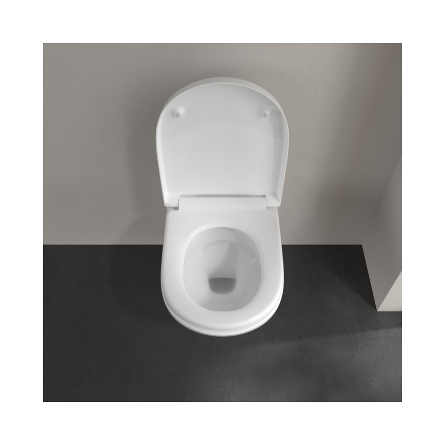 Villeroy & Boch 5660H101 - Hangend toilet met toiletzitting O.NOVO keramiek/wit