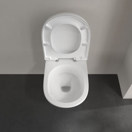 Villeroy & Boch 5660H101 - WC suspendu O.NOVO en céramique avec abattant, blanc
