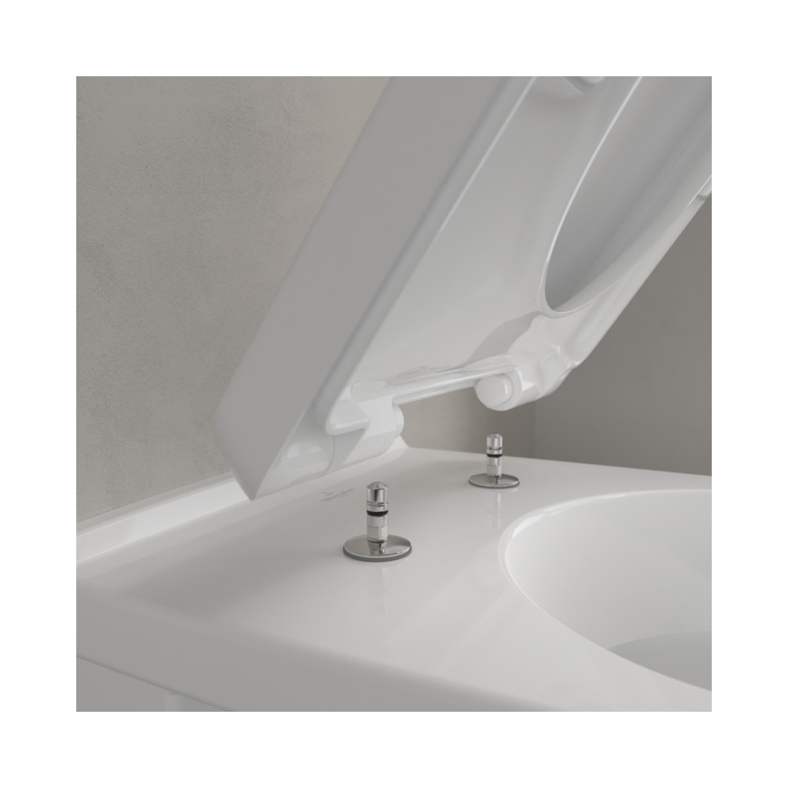 Villeroy & Boch 5660H101 - WC suspendu O.NOVO en céramique avec abattant, blanc