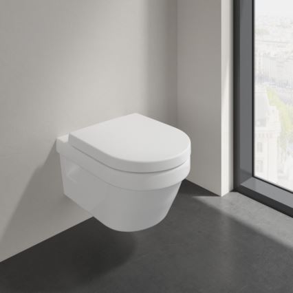 Villeroy & Boch 5684HR01 - WC suspendu avec abattant SoftClose ARCHITECTURA céramique/blanc