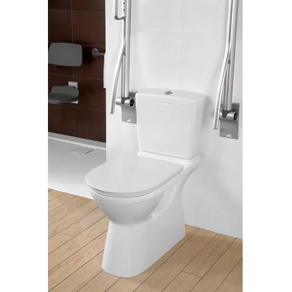 Villeroy & Boch 5760G101 - Réservoir de chasse WC combiné O.NOVO, raccordement arrière/latéral, blanc