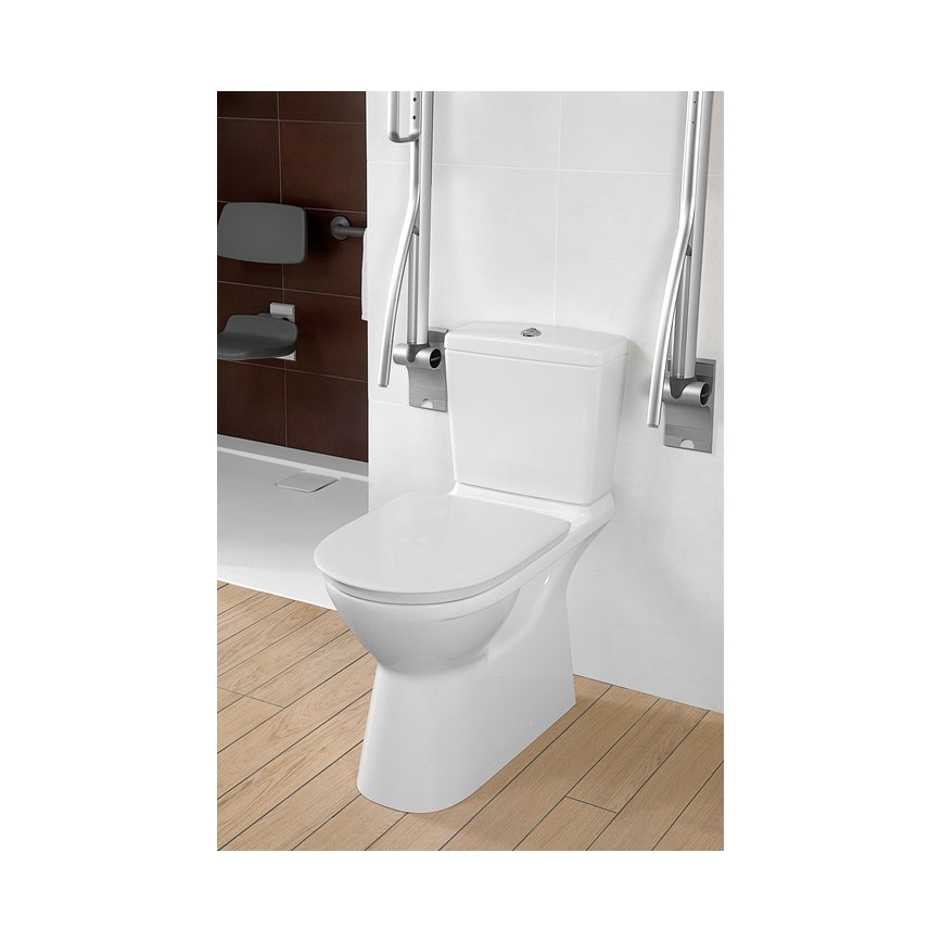 Villeroy & Boch 5760G101 - Réservoir de chasse WC combiné O.NOVO, raccordement arrière/latéral, blanc