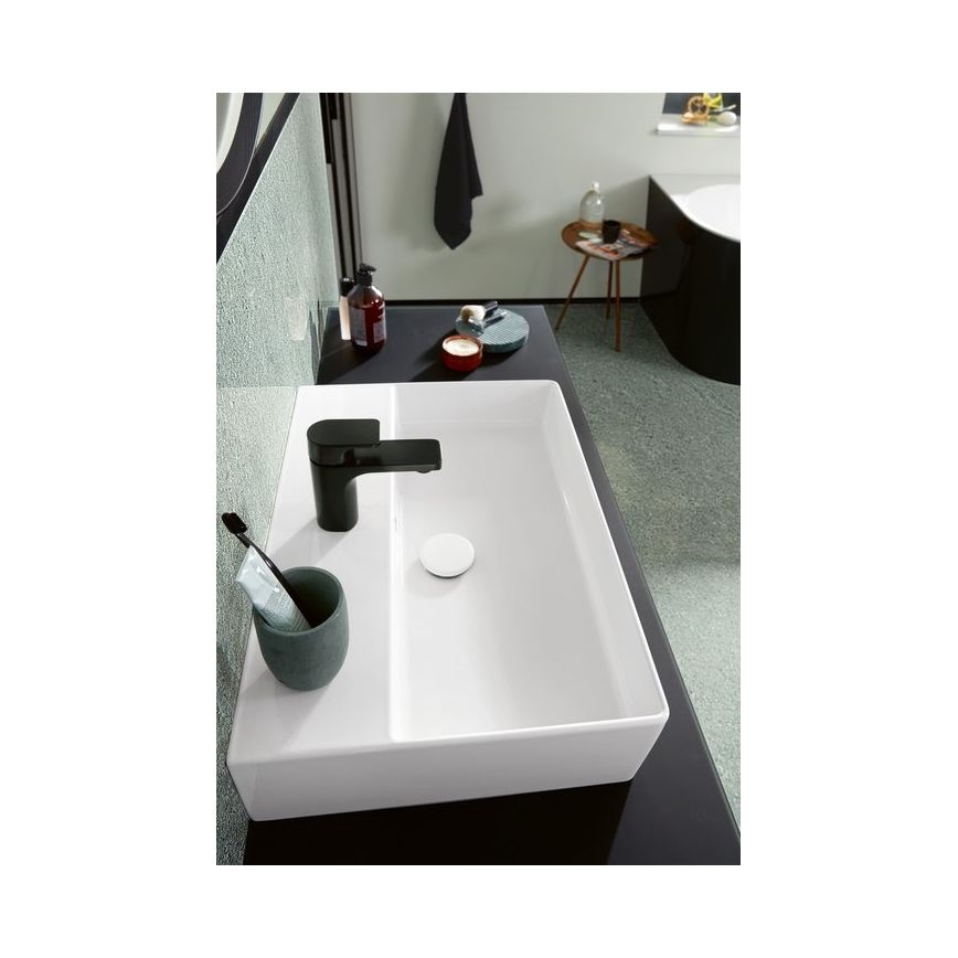 Villeroy & Boch 68080001 - Bonde pour lavabo en céramique, finition chrome brillant