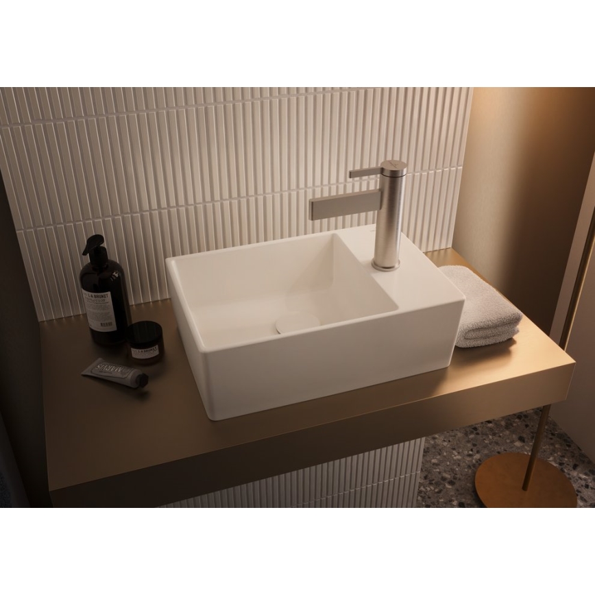 Villeroy & Boch 68100001 - Bonde de lavabo blanche/chrome brillant