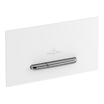 Villeroy & Boch 92216168 - Spoelknop VICONNECT wit/glanzend chroom