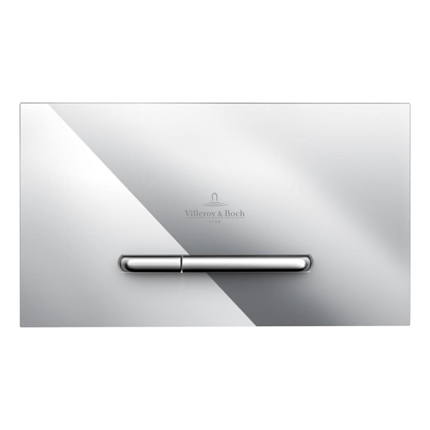 Villeroy & Boch 92218061 - Bouton poussoir de chasse d'eau VICONNECT chrome brillant