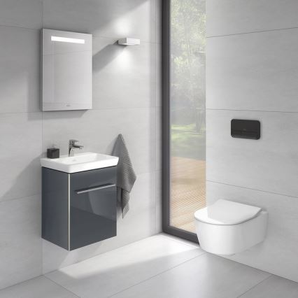 Villeroy & Boch 922400RB - VICONNECT spoelknop, glanzend zwart