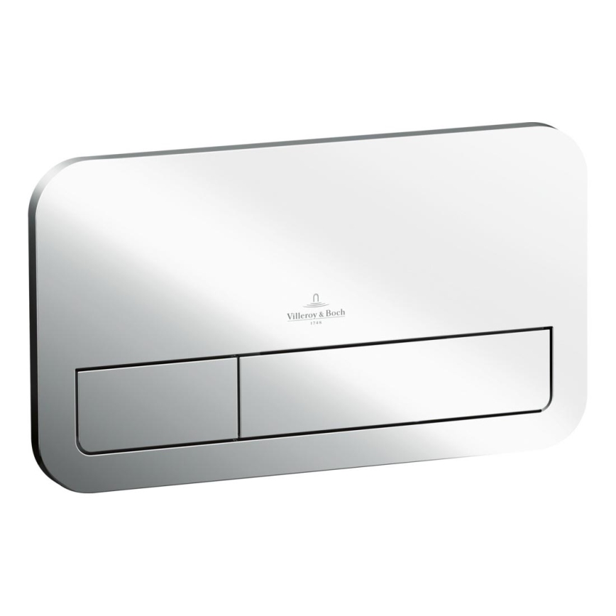 Villeroy & Boch 92249061 - Bouton de chasse VICONNECT chrome brillant