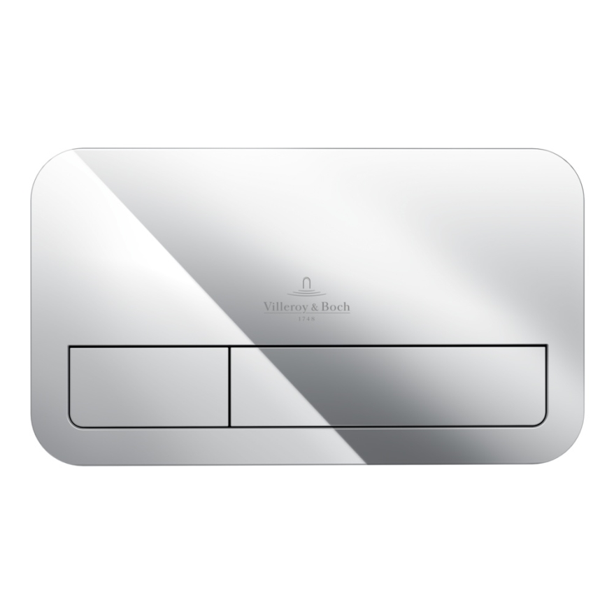 Villeroy & Boch 92249061 - Bouton de chasse VICONNECT chrome brillant