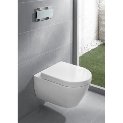 Villeroy & Boch 9M68S101 - Abattant de WC SoftClose SUBWAY 2.0 blanc