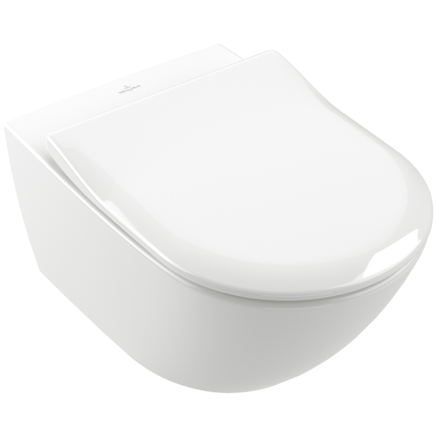 Villeroy & Boch 9M78S101 - Toiletzitting SoftClose SUBWAY 2.0 wit
