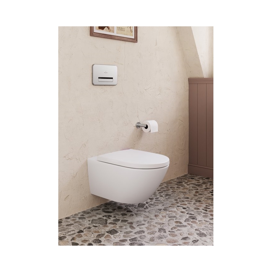 Villeroy & Boch TVA15101400061 - Porte-rouleau de papier toilette ELEMENTS chromé brillant