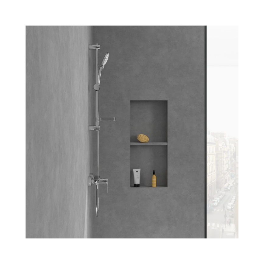 Villeroy & Boch TVS10400100061 - Mitigeur de douche O.NOVO, finition chrome brillant