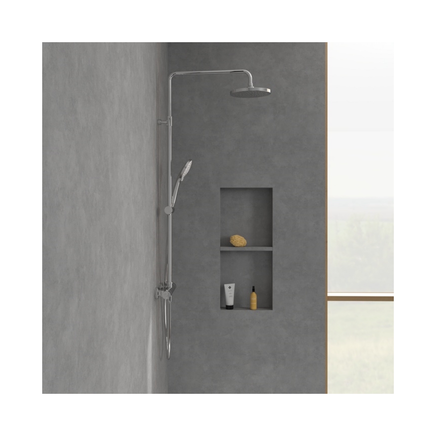 Villeroy & Boch TVS10900200061 - Ensemble de douche avec mitigeur UNIVERSAL, fini chromé brillant