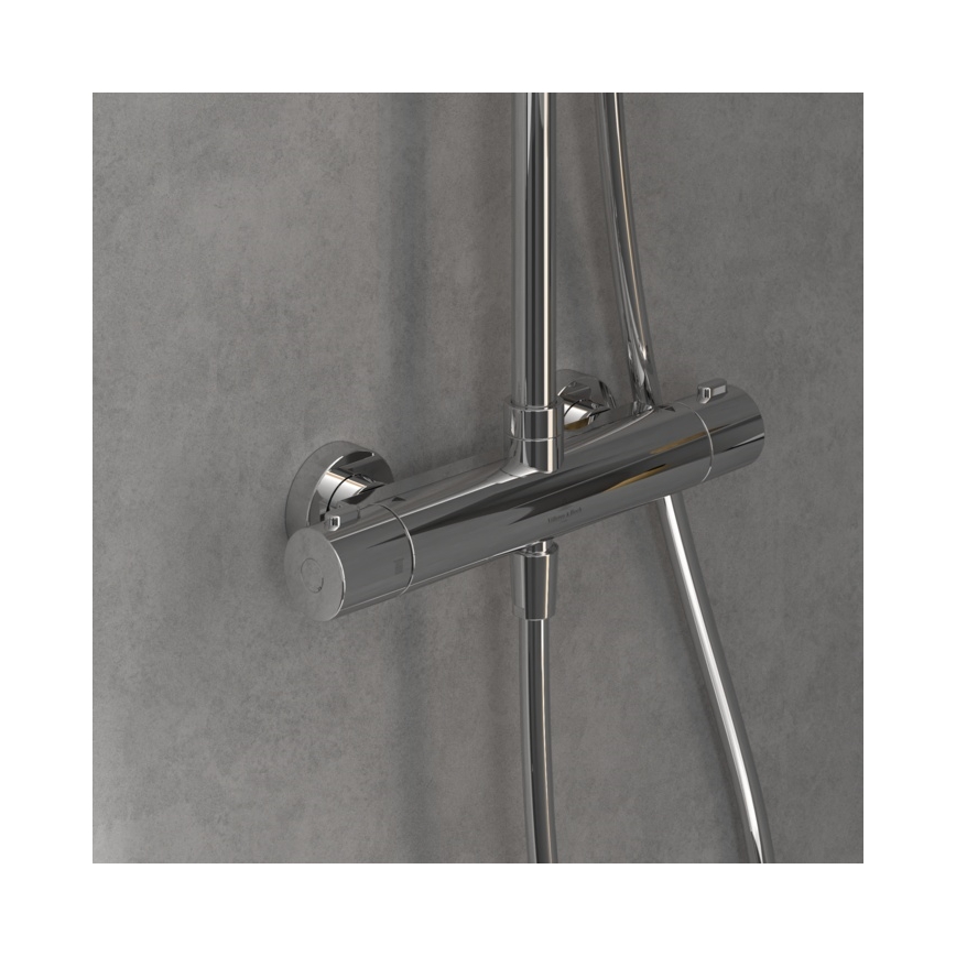 Villeroy & Boch TVS10900200061 - Ensemble de douche avec mitigeur UNIVERSAL, fini chromé brillant