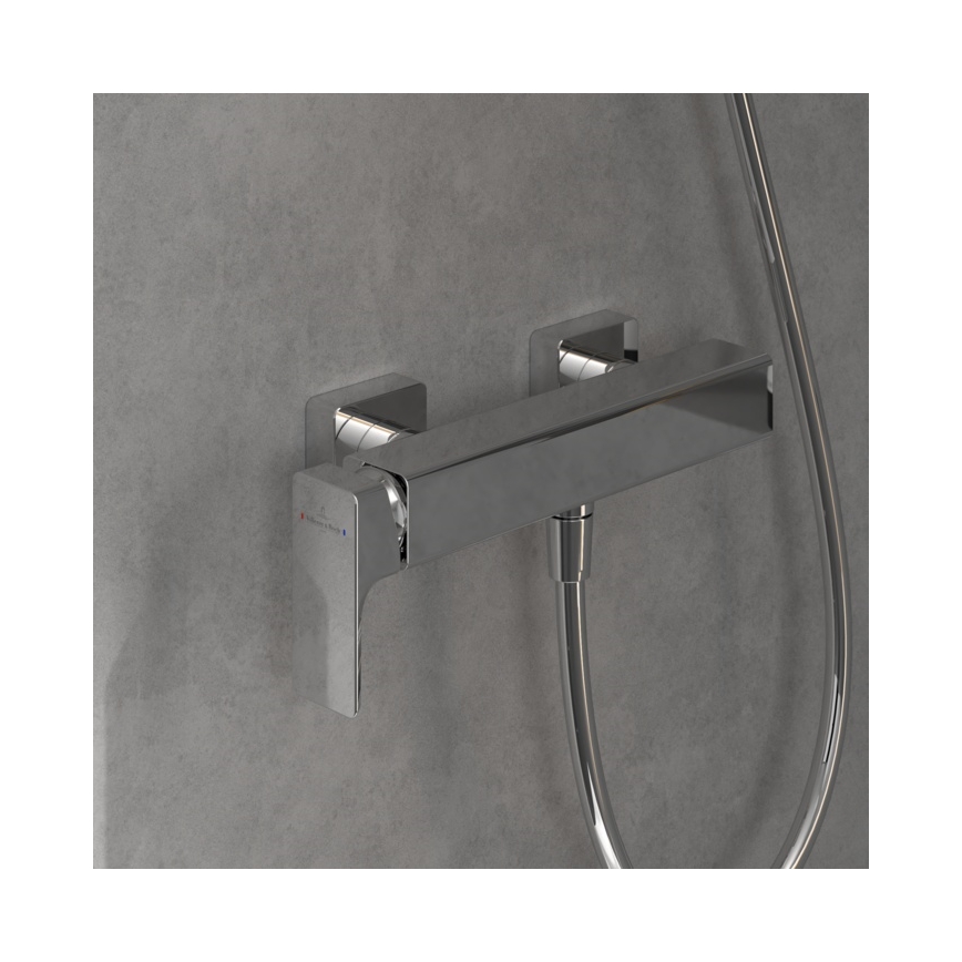 Villeroy & Boch TVS11200100061 - Mitigeur de douche SUBWAY 3.0, chrome brillant
