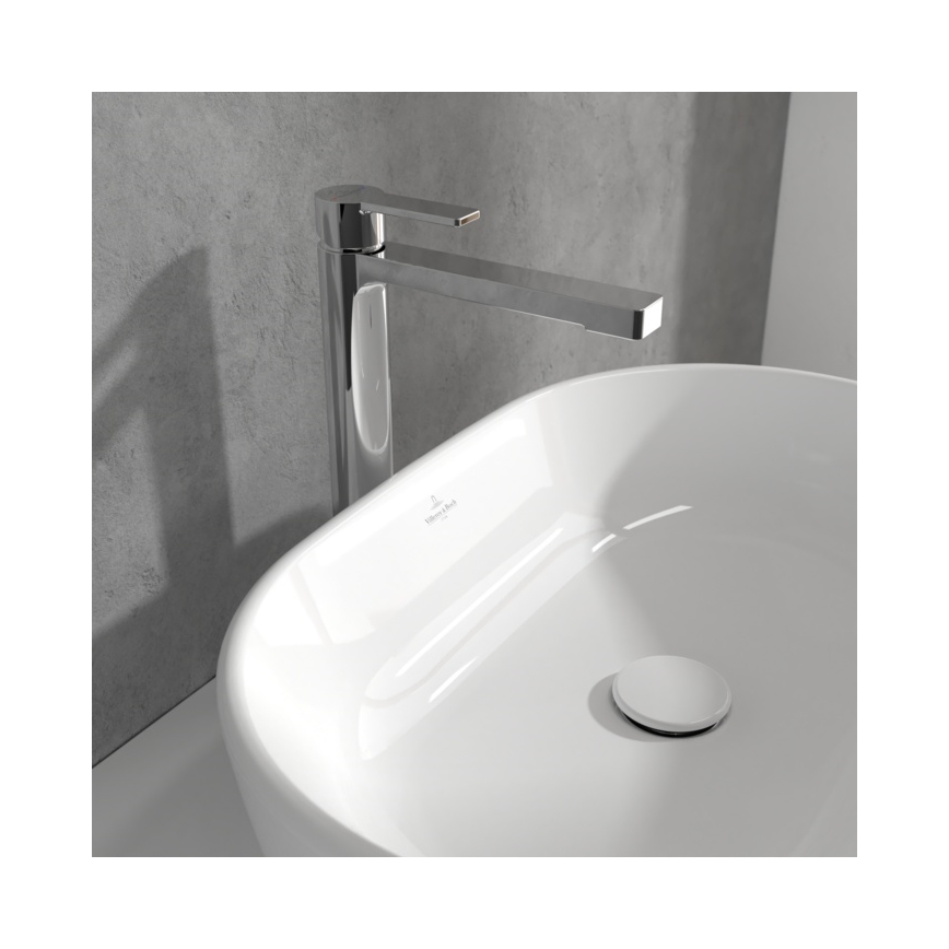 Villeroy & Boch TVW10300500061 - Mitigeur pour lavabo + bonde ARCHITECTURA 32,9 cm chromé brillant