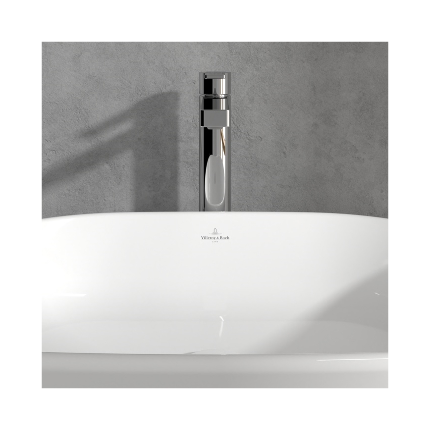 Villeroy & Boch TVW10300500061 - Mitigeur pour lavabo + bonde ARCHITECTURA 32,9 cm chromé brillant