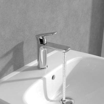 Villeroy & Boch TVW10400300161 - Wastafelkraan O.NOVO 15,5 cm glanzend chroom