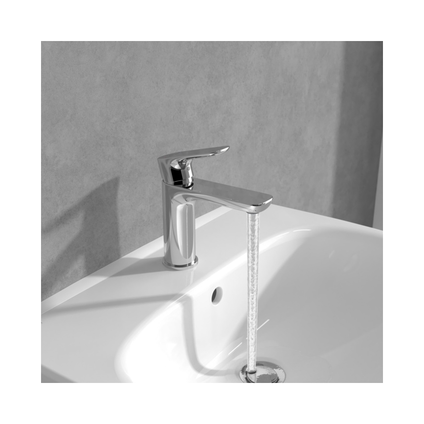 Villeroy & Boch TVW10400300161 - Wastafelkraan O.NOVO 15,5 cm glanzend chroom