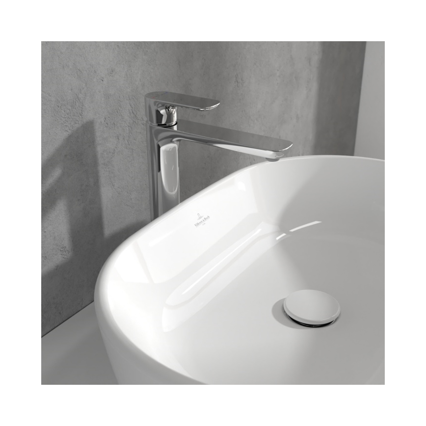 Villeroy & Boch TVW10410511061 - Mitigeur pour lavabo + bonde O.NOVO 29,5 cm chromé brillant