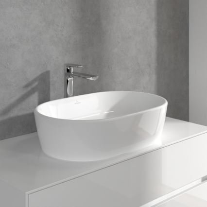 Villeroy & Boch TVW10410511061 - Wastafelmengkraan + afvoer O.NOVO 29,5 cm glanzend chroom