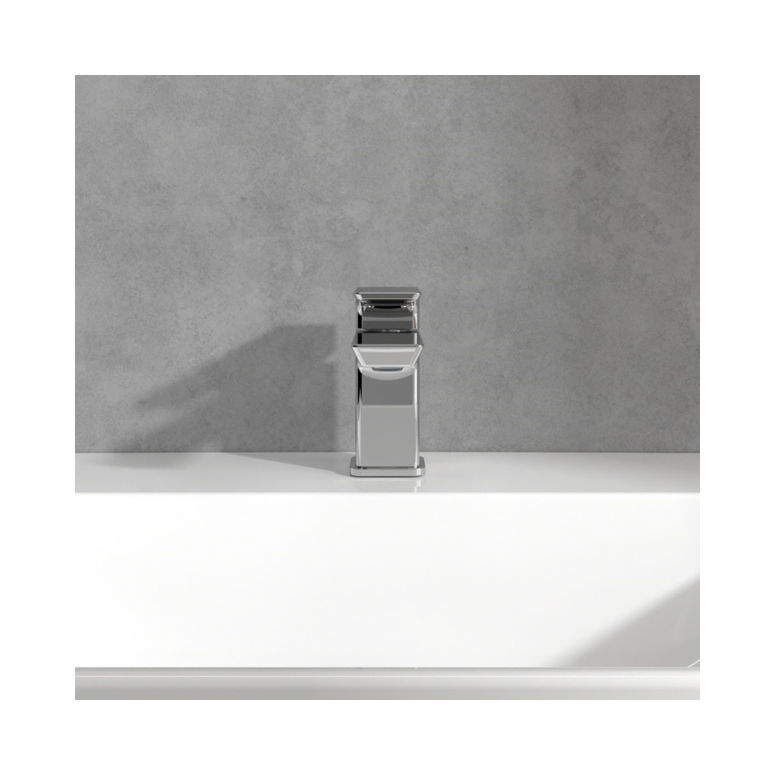Villeroy & Boch TVW11200100161 - Mitigeur pour lavabo SUBWAY 3.0 12,5 cm chrome brillant