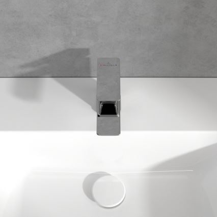 Villeroy & Boch TVW11200100161 - Mitigeur pour lavabo SUBWAY 3.0 12,5 cm chrome brillant