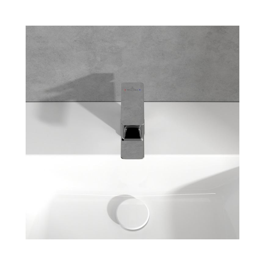 Villeroy & Boch TVW11200100161 - Mitigeur pour lavabo SUBWAY 3.0 12,5 cm chrome brillant