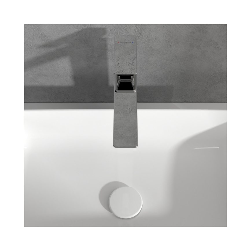 Villeroy & Boch TVW11200400061 - Mitigeur pour lavabo SUBWAY 3.0 29,5 cm, chrome brillant