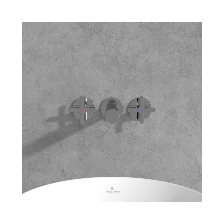 Villeroy & Boch TVZ10601200061 - Mitigeur de lavabo LOOP&FRIENDS, finition chrome brillant