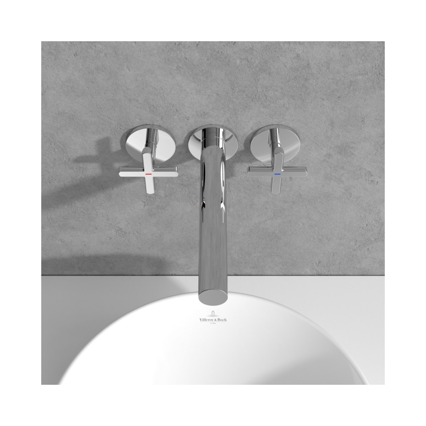 Villeroy & Boch TVZ10601200061 - Mitigeur de lavabo LOOP&FRIENDS, finition chrome brillant