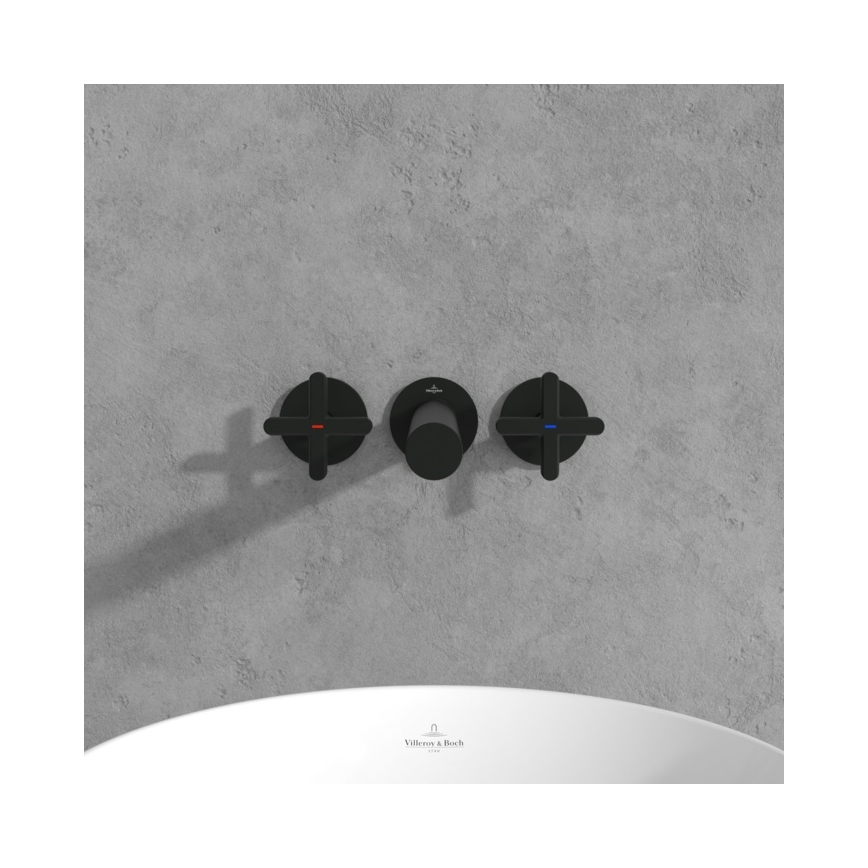 Villeroy & Boch TVZ106012000K5 - Mitigeur pour lavabo LOOP&FRIENDS noir mat