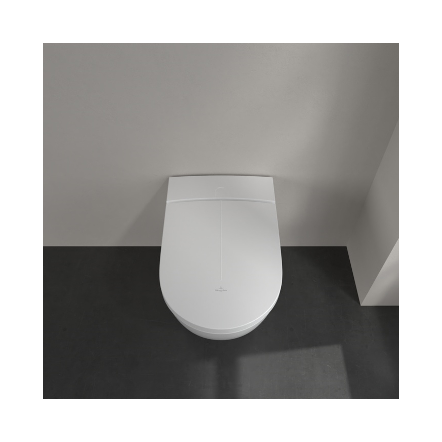 Villeroy & Boch V0E100R1 - Bidet suspendu avec abattant SoftClose VICLEAN céramique/blanc +télécommande