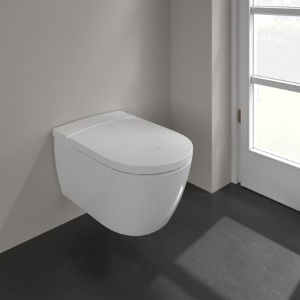 Villeroy & Boch V0E100R1 - Wandhangend bidet met SoftClose bidetzitting VICLEAN keramiek/wit + afstandsbediening