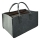 Vilthouten mand met handvatten 27x50 cm grijs
