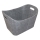 Vilthouten mand met handvatten 35x55 cm grijs