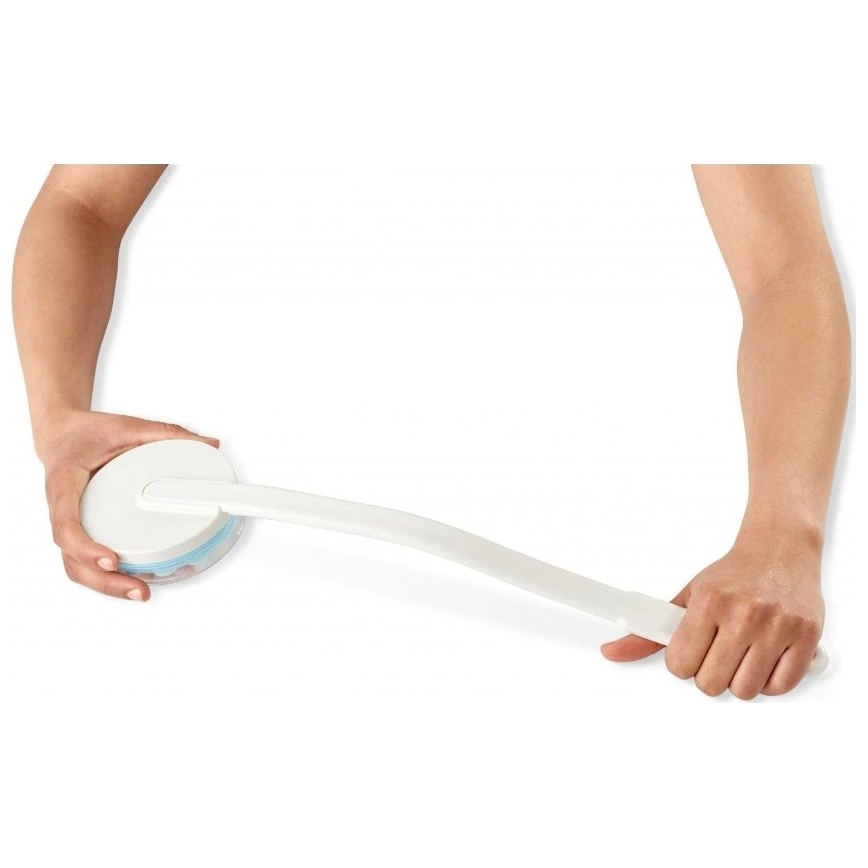 Vitility - Applicateur de gel douche et de lait corporel, blanc/bleu