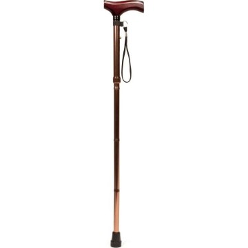 Vitility - Canne pliante 92 cm marron